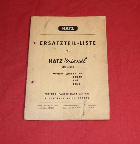 Ersatzteilliste hatz diesel - ersatzteilliste,