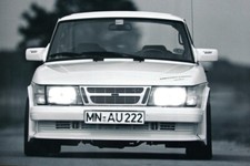 3 x tolle original Pressefotos Saab 900 Turbo Heuschmid Tuning 1985! 13 x 18 cm!