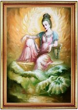 Ölbild schöne Lady 