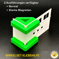Aufbauhilfe Winkel Klebehilfe Magnetisch – 2er-Set Modellbau - Winkelset