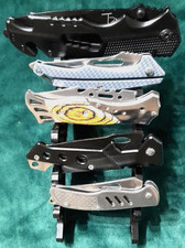 6 Stück Taschenmesser - Taschenmesser Sammlung - 1 Stück Ständer