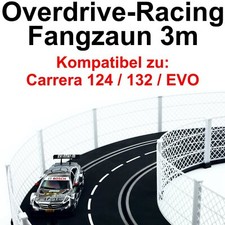 3m Zaun Fangzaun für Carrera Digital 124 132 EVO Kurven Geraden Leitplanke Bande