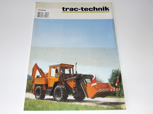 Trac technik prospekt - technik, mb-trac