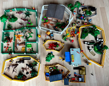 Riesen Playmobil Zoo Tierpark Sammlung Konvolut Tiere Kiosk Gehege Pflanzen