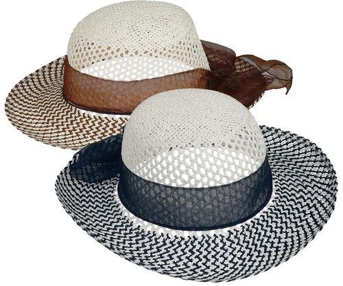 Runder hut mit stoffband - runder,