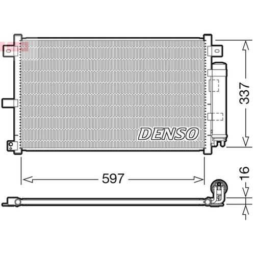 Kondensator klimaanlage denso - kondensator,,