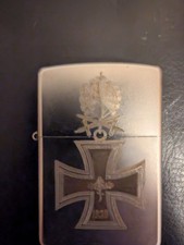 Zippo Feuerzeug Ritterkreuz 1939 mit Eichenlaub Chrom, Silber, 6 x 3.5 x 2 cm