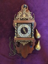 ?️ Seltene Alte Große Zaanse Wanduhr – Warmink (WUBA) – Holländische Pendeluhr