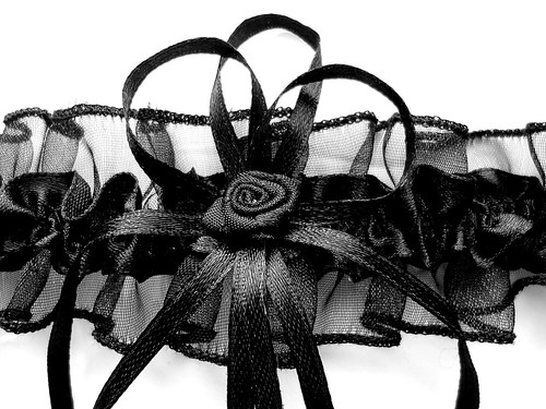 Xxl braut strumpfband - xxl, schwarz