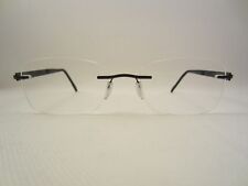 SILHOUETTE 7775 50 6060 titan BRILLE BRILLENGESTELL SCHWARZ FEIN LEICHT RANDLOS