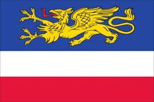 flaggenmeer®  Flagge Rostock 160 g/m² Querformat