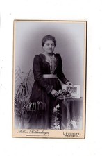 CDV Foto Feine Dame - Leubnitz-Neuostra 1900er