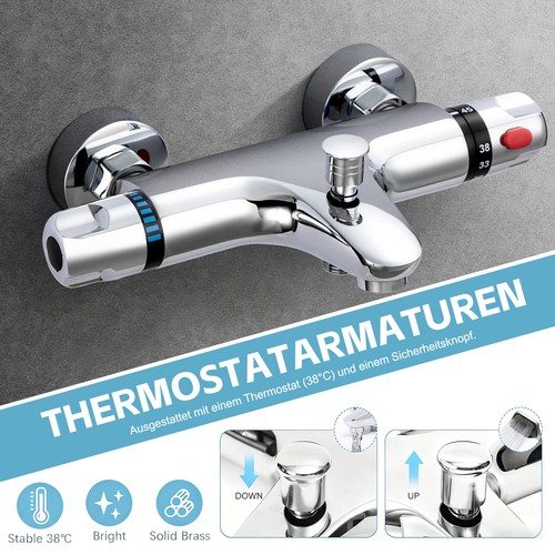 Chrom aufputz wannenthermostat - aufputz,