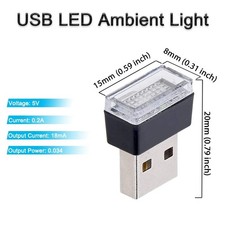 Color mini usb led auto - mini,