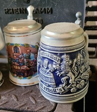 Steinkrug Bierkrug mit Deckel