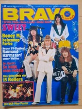 BRAVO Nr.13 vom 17.3.1977 Bay City Rollers, Gaby Baginsky, Sweet, Boney M, Slik