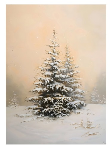 Winterliche kiefern - winterliche,