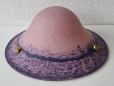 Tolle Pâte de verre Schalenlampe im Jugendstil - signiert Lumieres de la Ville