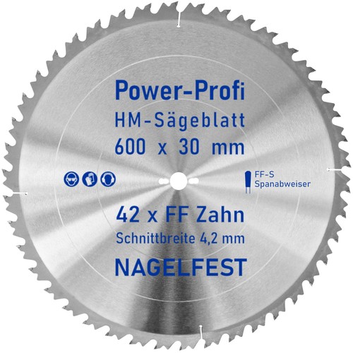 Kreis sägeblatt 600 - x, 30
