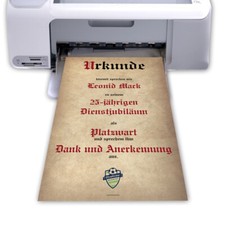 Urkundenpapier blatt a4 - 25,