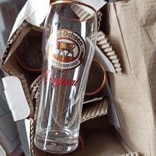 6x 0,25l Gold Ochsen Original Weizengläser Weizenglas Bierglas Krug