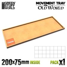 MDF Regimentsbases 200x75mm -