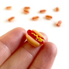 Miniatur Hotdog Maßstab 1/12 Puppenhaus Hot Dog Küche Mini Essen für Puppen