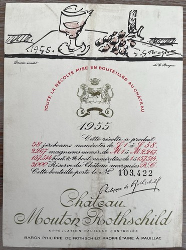 Etikett château mouton - etikett,