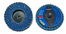 Roloc Fächerscheiben-FLACH 50mm Mini Flap Disc Stahl INOX Zirkonium K40 K80 K120