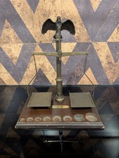 Balkenwaage Postwaage 500 Jahre Post Messing Adler Vintage Ohne Gewichte