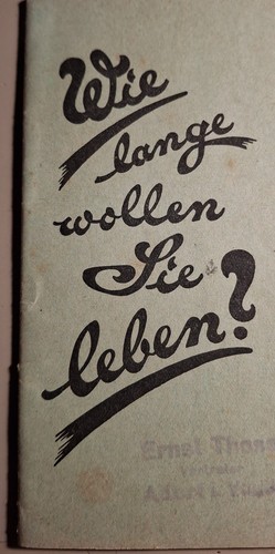 Wie lange wollen sie leben - lange,