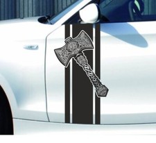 Aufkleber SET AUTO CAR Viking Wikinger Schwert Odin Thor Hammer Walhalla 132
