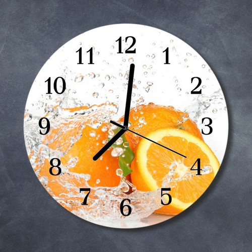 Tulup echt glas uhr - uhr, wanduhr