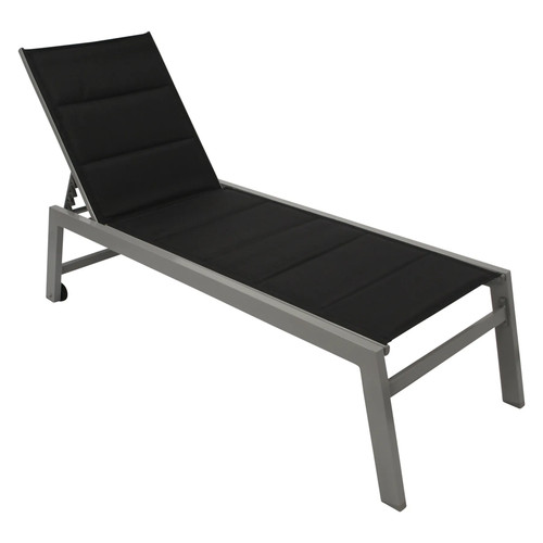 Gartenliege aluminium grau - gartenliege,
