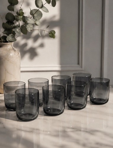Rauchglas gläser grau - 8,