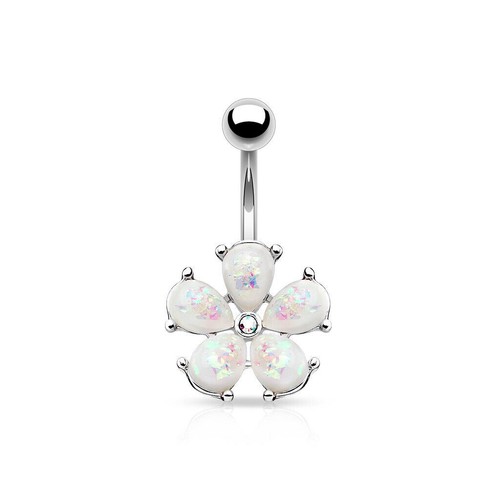Bauchnabel piercing blume - bauchnabel,