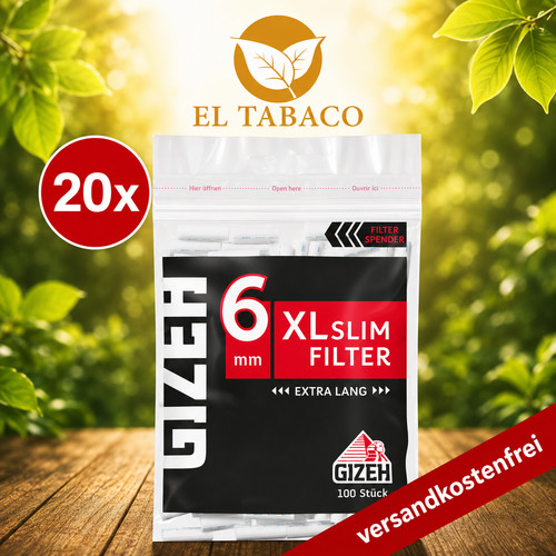 Gizeh slim filter black - gizeh, 6mm