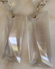 Konische Kristallglas Stangen 30St. L 6,3cm, B 2,7  für Kronleuchter