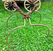 alte Heu Zange Stroh- Heu Spinne Ballenzange Fundzustand Bauernhaus antik Eisen