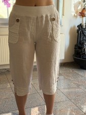 Leinen-Bermuda  ,Italy Mode