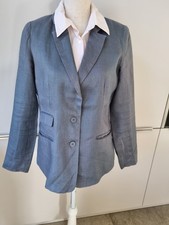 Friendtex leinen blazer blau - blazer,