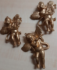 3 goldene Engel mit Laute, Flöte Anhänger Hängedekoration Deko ??