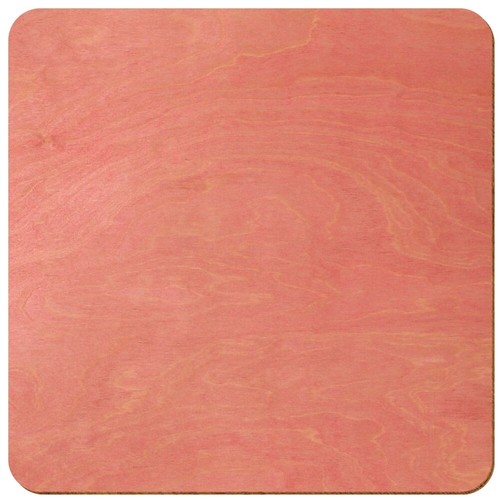 Holz quadrat rosa beidseitig - holz,