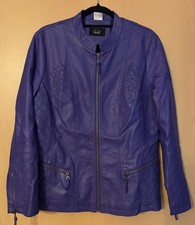 Lederjacke Damen in Lila von Paola Gr. 40
