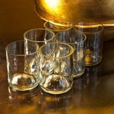4x Glas Weinflasche
