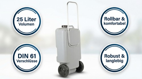 Abwassertaxi 25l abwassertank - abwassertaxi,