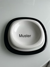 Platzteller Rosenthal, schwarz