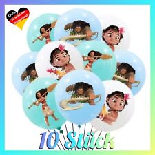 10x Vaiana Ballons ⭐ Moana Ballon Set Motto Party Luftballons Kindergeburtstag