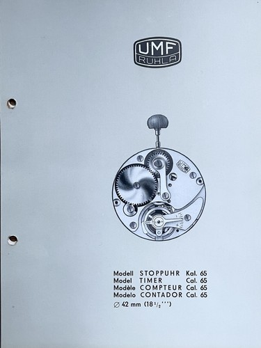 Umf ruhla stoppuhr kaliber - umf,