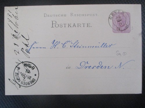 Reich ga postkarte - dt.,